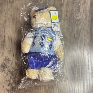 Masters 2011 75th Anniversary Plush Bear in Blue Argyle Sweater and Royal Pants